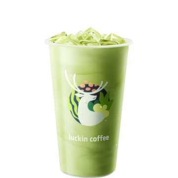 鲜奶抹茶拿铁